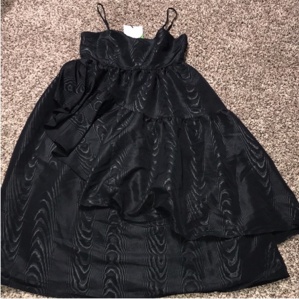 Kate Spade X Target Black Tiered Ruffle Asymmetrical Midi Dress Var Sizes | NWT - Picture 2 of 8